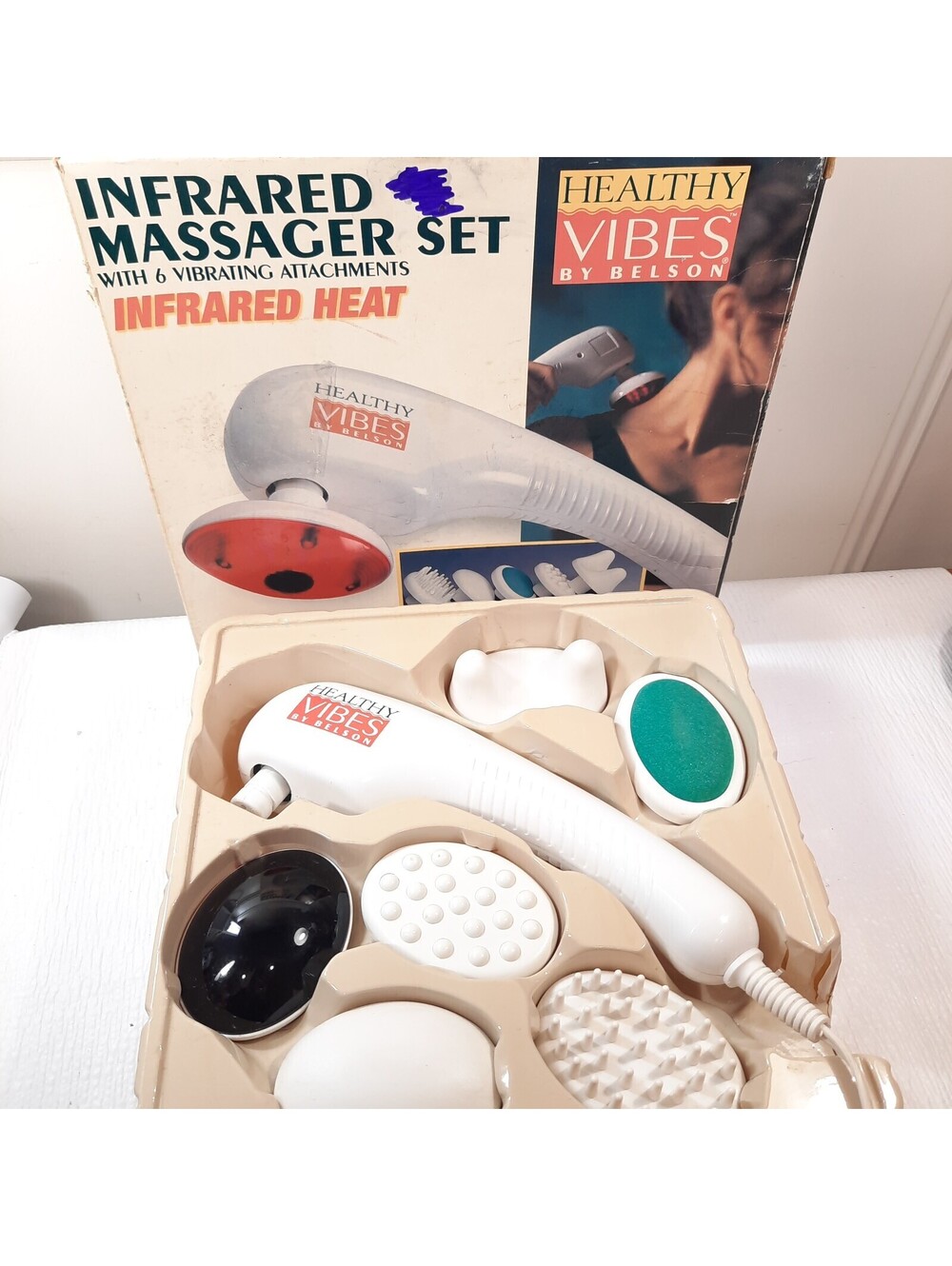 Belson Healthy Vibes 9591 Infared heat vibrating Massager Windmere HZ-2010 set